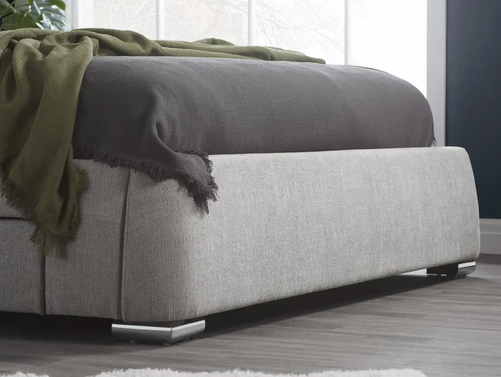 Birlea Birlea Mayfair Grey Fabric 4 Drawer Storage Bed Frame