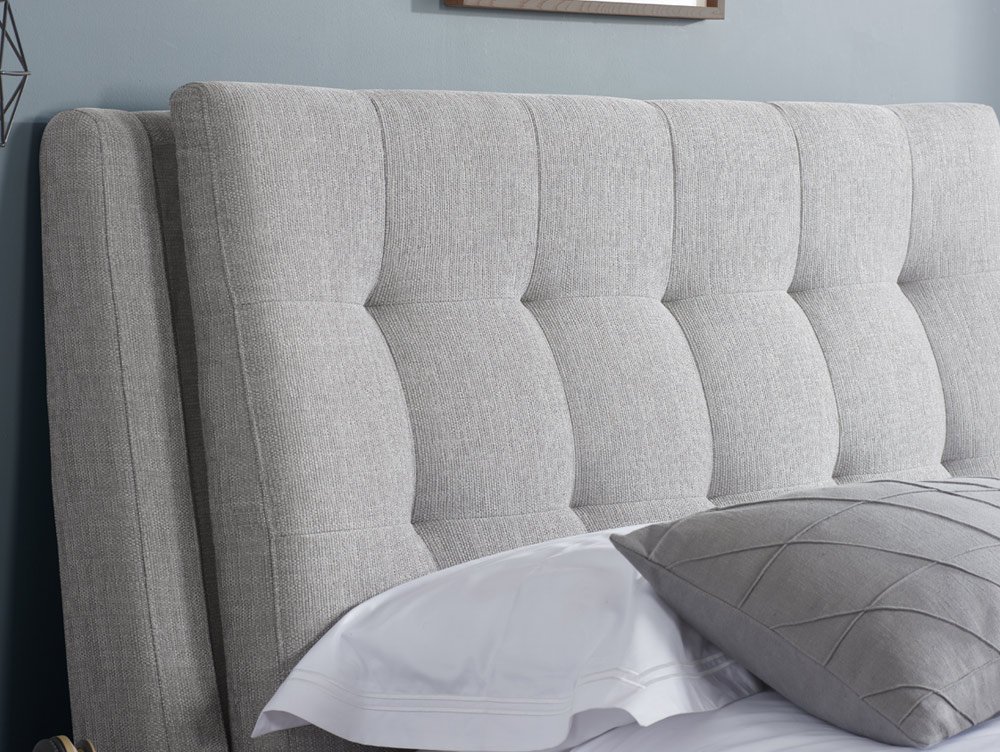 Birlea Birlea Mayfair 6ft Super King Size Grey Upholstered Fabric 4 Drawer Bed Frame
