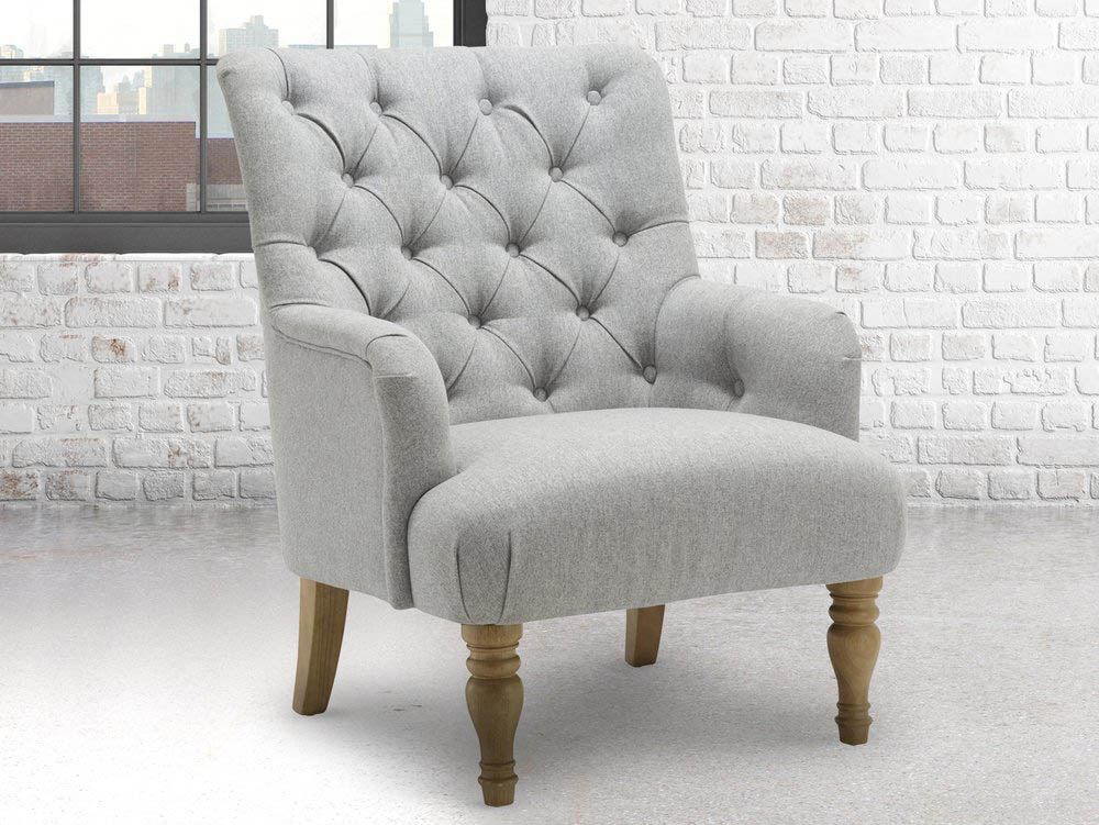 Birlea Birlea Padstow Grey Fabric Armchair