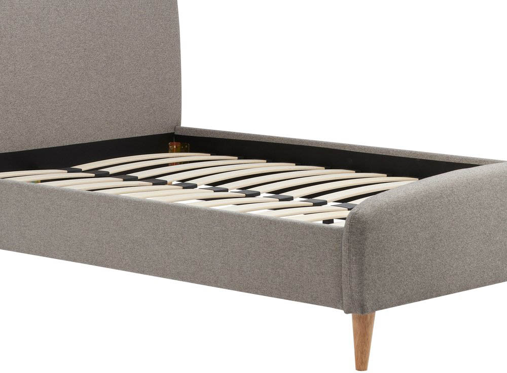 Birlea Birlea Quebec 4ft Small Double Grey Upholstered Fabric Bed Frame