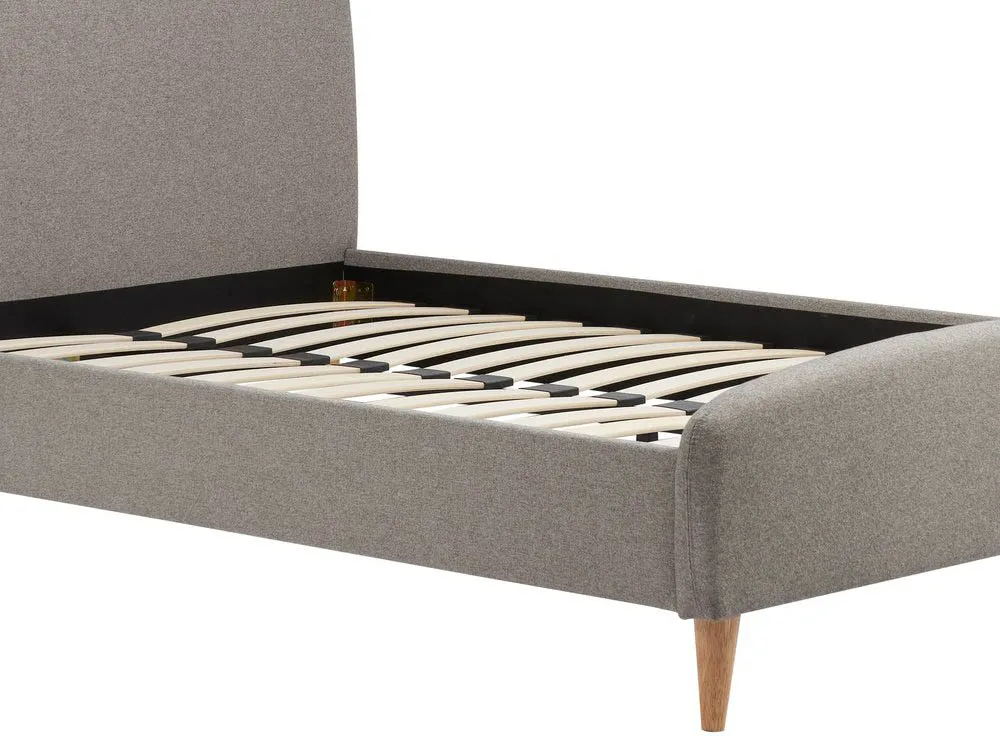 Birlea Furniture & Beds Birlea Quebec 4ft6 Double Grey Fabric Bed Frame