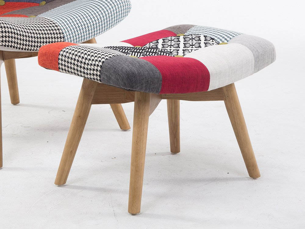 Birlea Birlea Sloane Patchwork Upholstered Fabric Chair