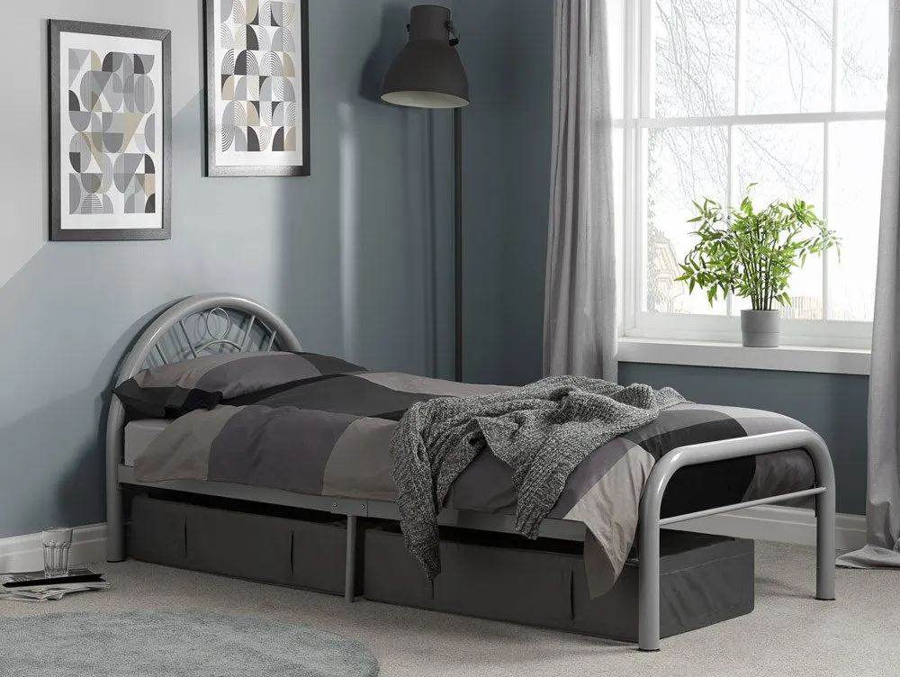Birlea Furniture & Beds Birlea Solo 3ft Single Silver Metal Bed Frame