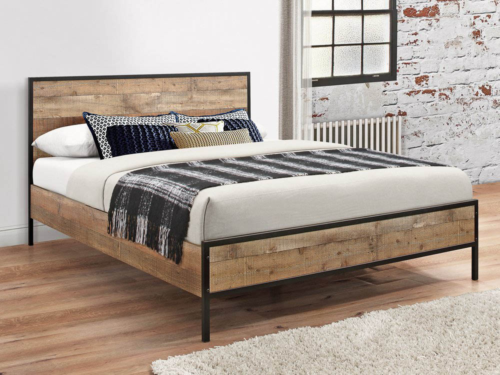 Birlea Urban Rustic 4ft Small Double, Small Double Wooden Bed Frame Ikea