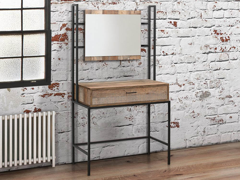 Birlea Urban Rustic Dressing Table And, Rustic Vanity Table With Mirror