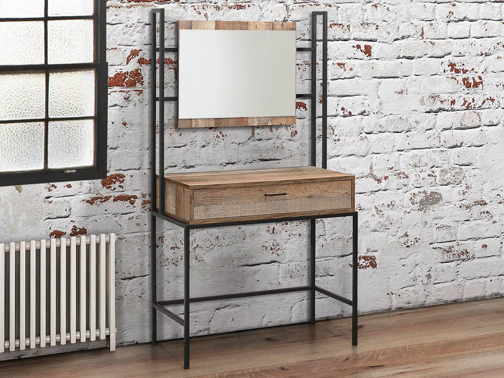 Birlea Birlea Urban Rustic Dressing Table and Mirror (Flat Packed)