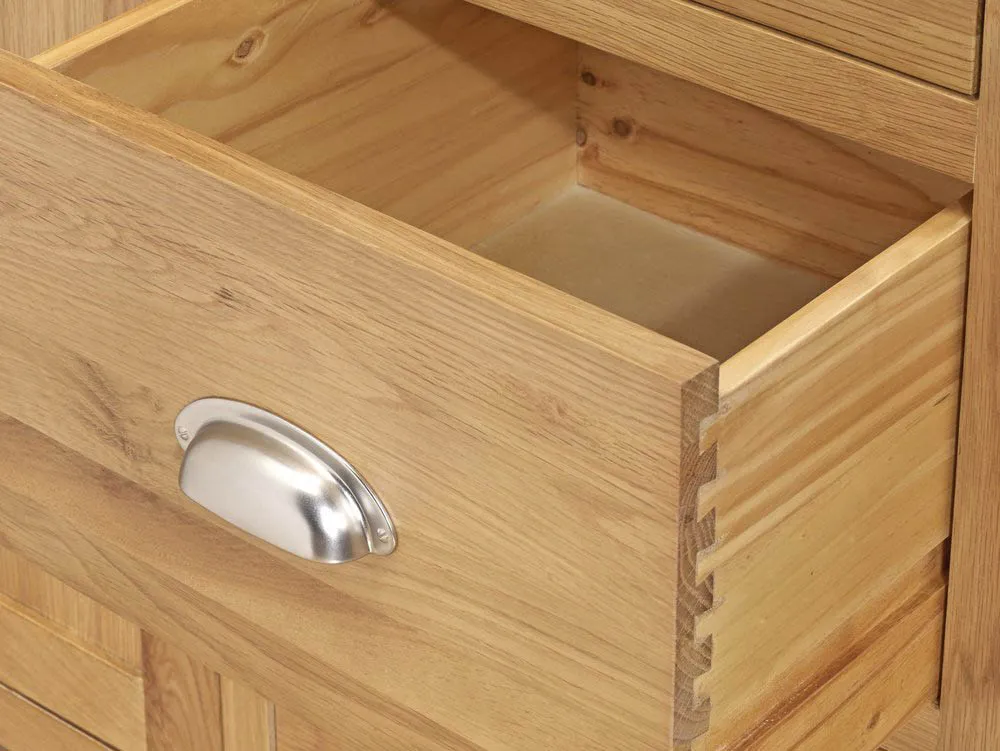 Birlea Birlea Woburn 1 Door 1 Drawer Oak Wooden Single Wardrobe