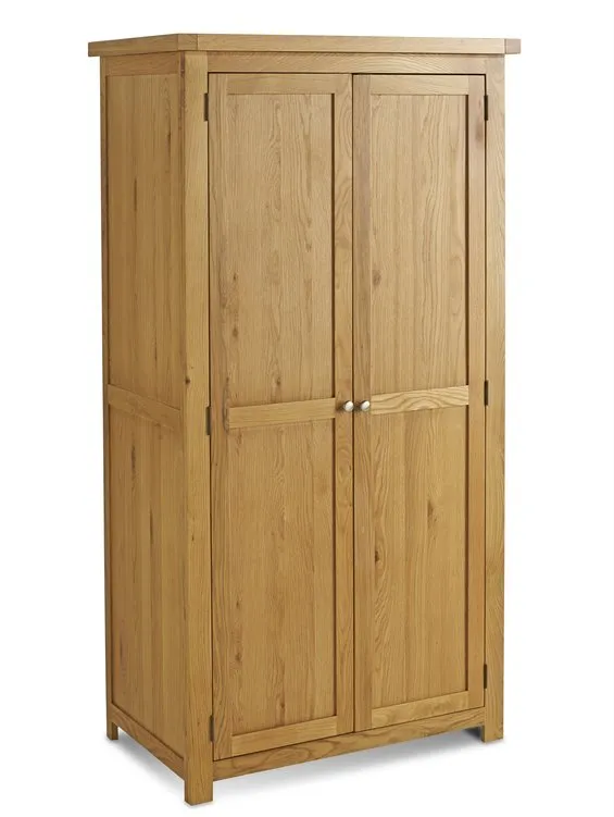 Birlea Furniture & Beds Birlea Woburn 2 Door Oak Wooden Double Wardrobe