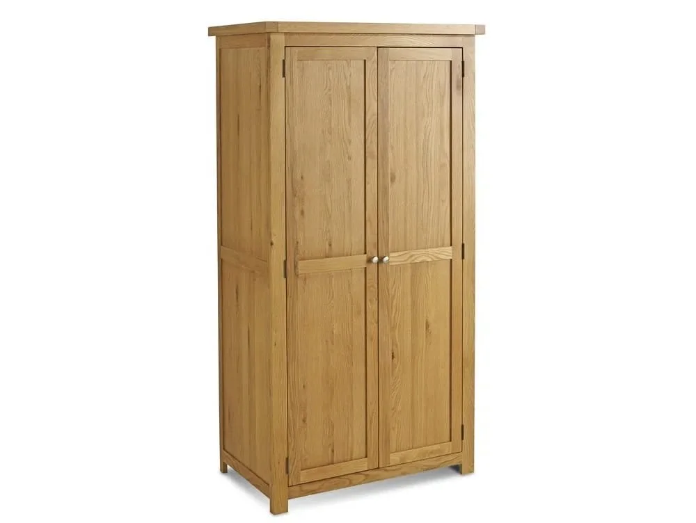 Birlea Birlea Woburn 2 Door Oak Wooden Double Wardrobe