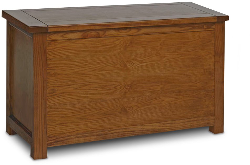 Core Products Core Boston Dark Antique Pine Wooden Blanket Box (Flat Packed)