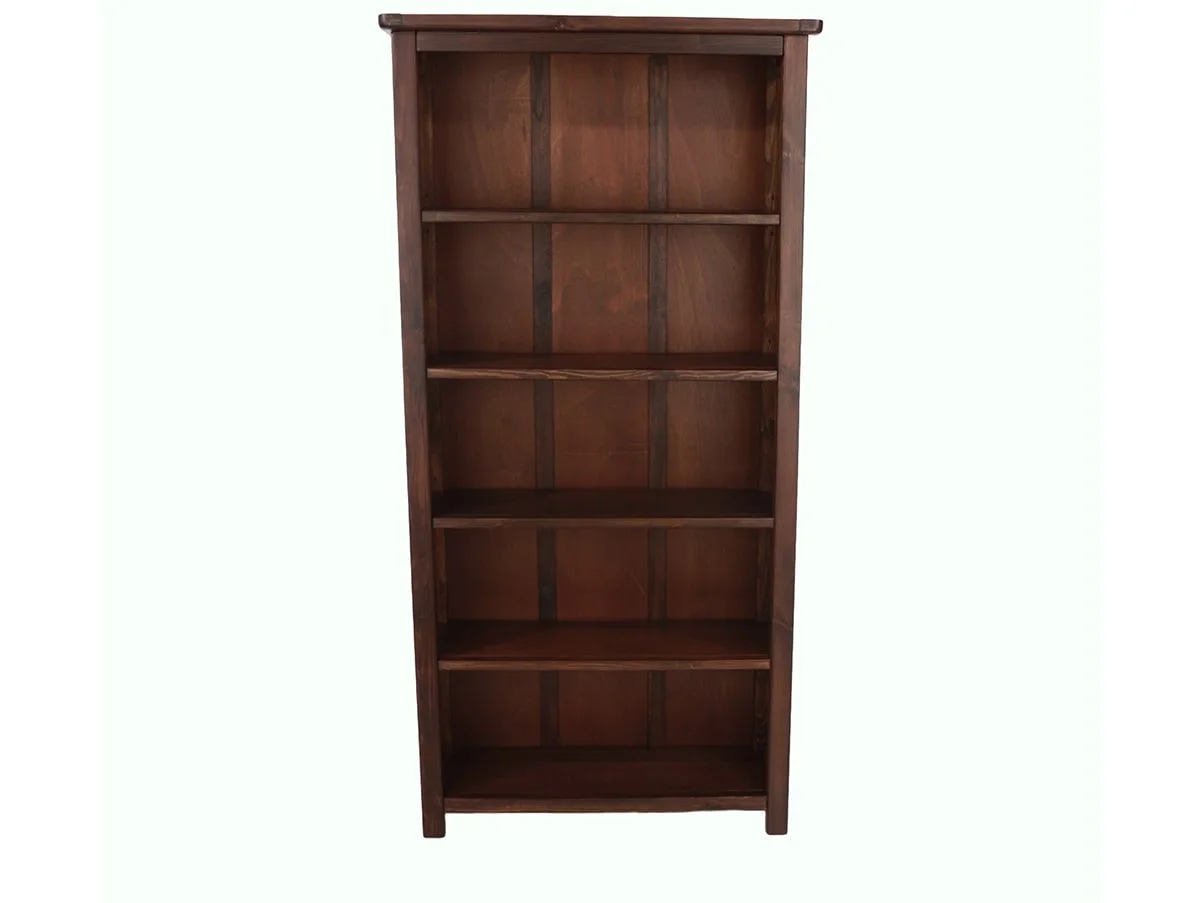 Core Core Boston Dark Antique Pine Wooden Tall Bookcase