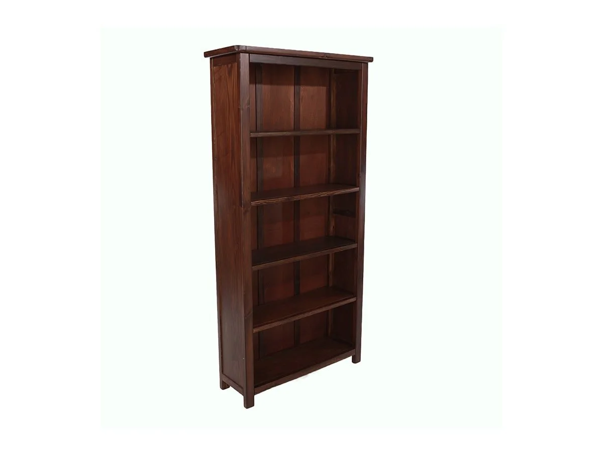 Core Core Boston Dark Antique Pine Wooden Tall Bookcase