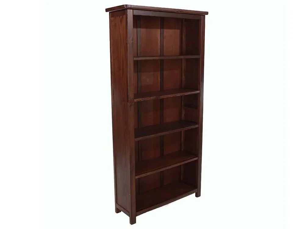 Core Core Boston Dark Antique Pine Wooden Tall Bookcase