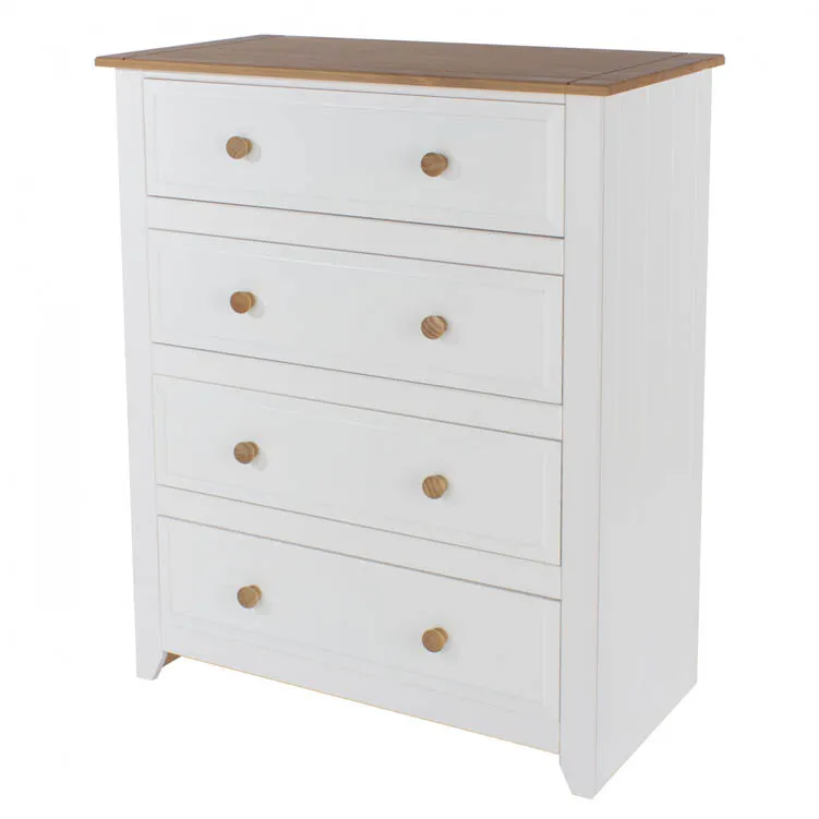 Core Core Capri White 4 Drawer Chest of Drawers