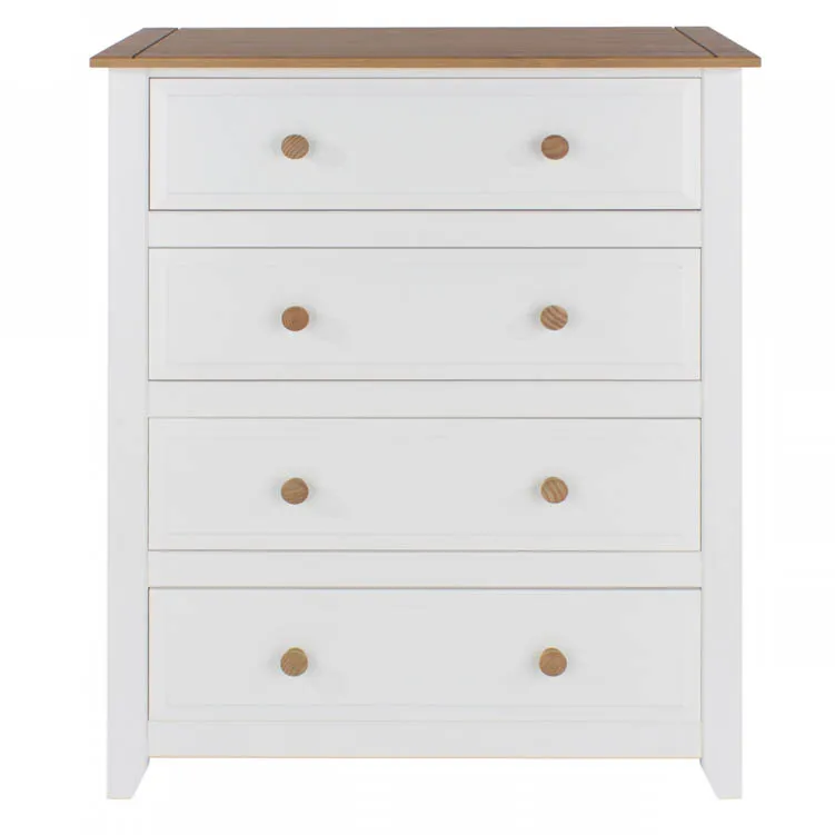 Core Core Capri White 4 Drawer Chest of Drawers