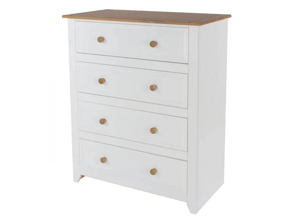Core Core Capri White 4 Drawer Chest of Drawers