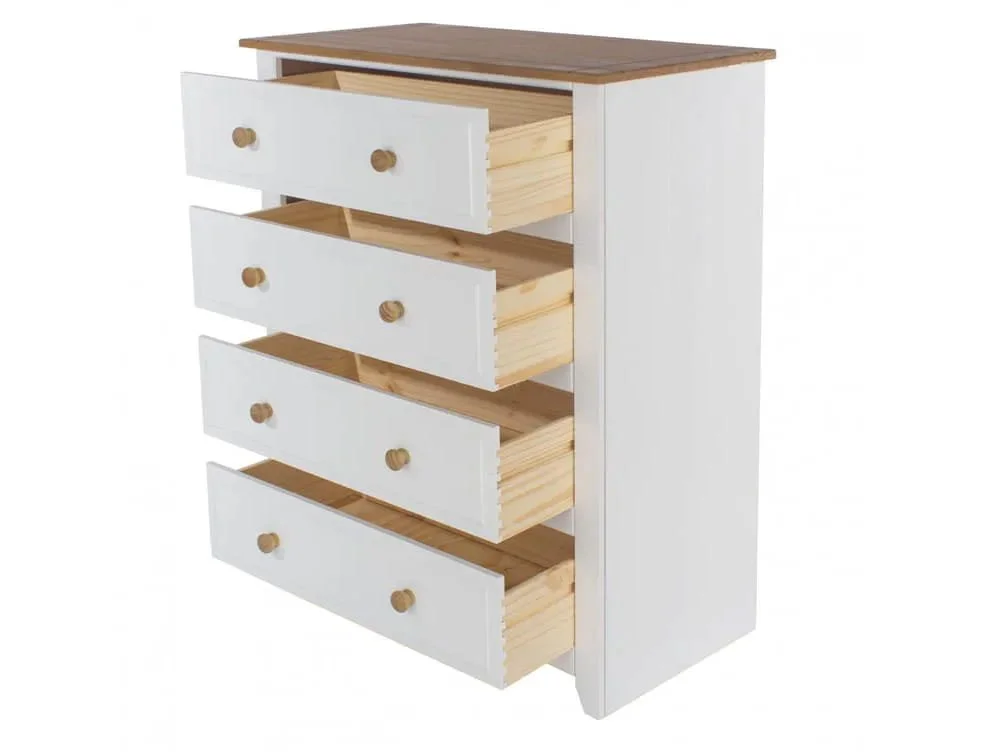 Core Core Capri White 4 Drawer Chest of Drawers