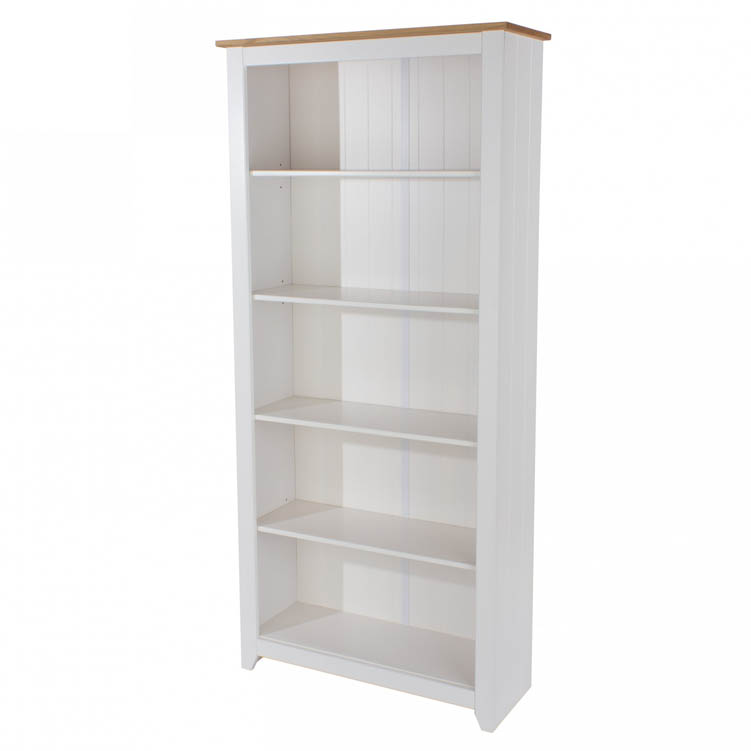 Core Products Core Capri  White Tall Bookcase (Flat Packed)