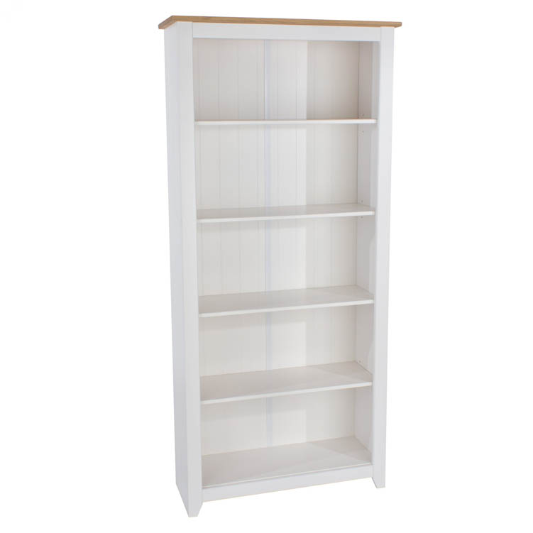 Core Products Core Capri  White Tall Bookcase (Flat Packed)