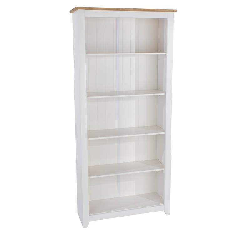Core Products Core Capri White Tall Bookcase (Flat Packed)