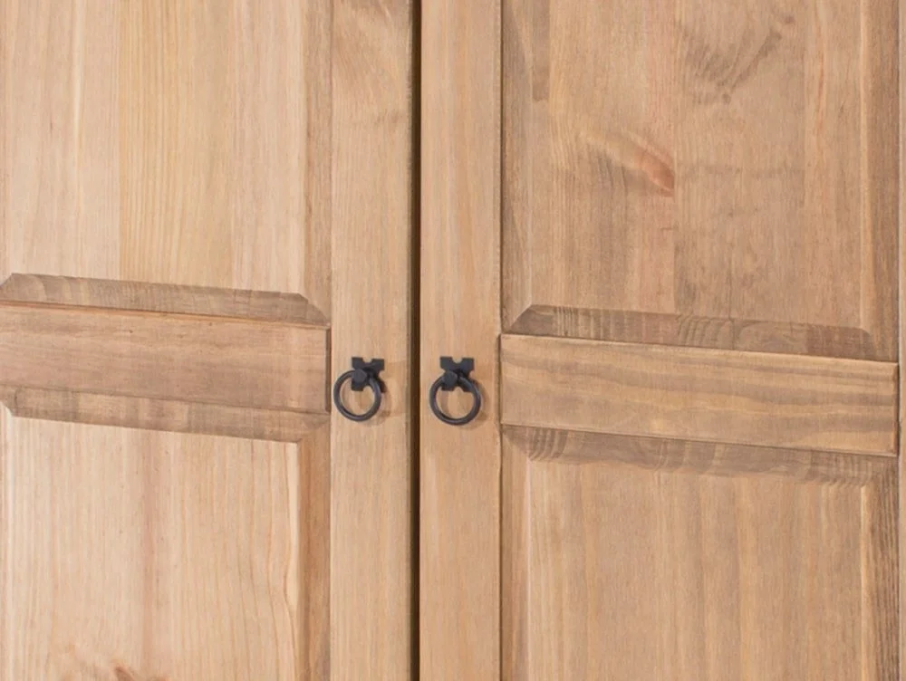 Core Core Corona 2 Door Pine Wooden Double Wardrobe