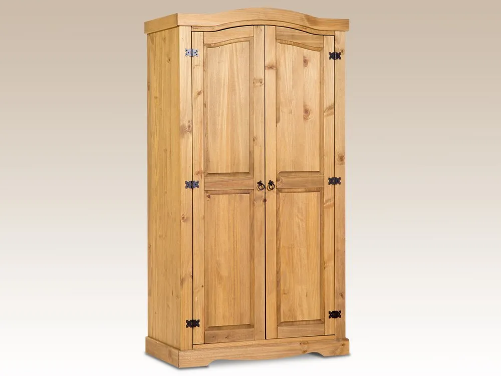 Core Core Corona 2 Door Pine Wooden Double Wardrobe