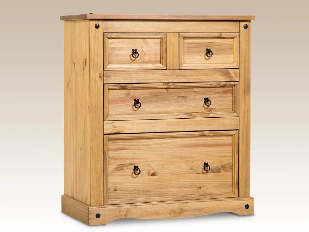 Core Core Corona 2+2 Pine Wooden Chest of Drawers