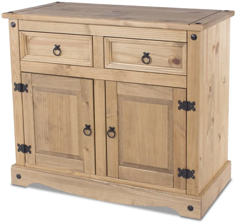 Core Core Corona Pine 2 Door 2 Drawer Wooden Sideboard