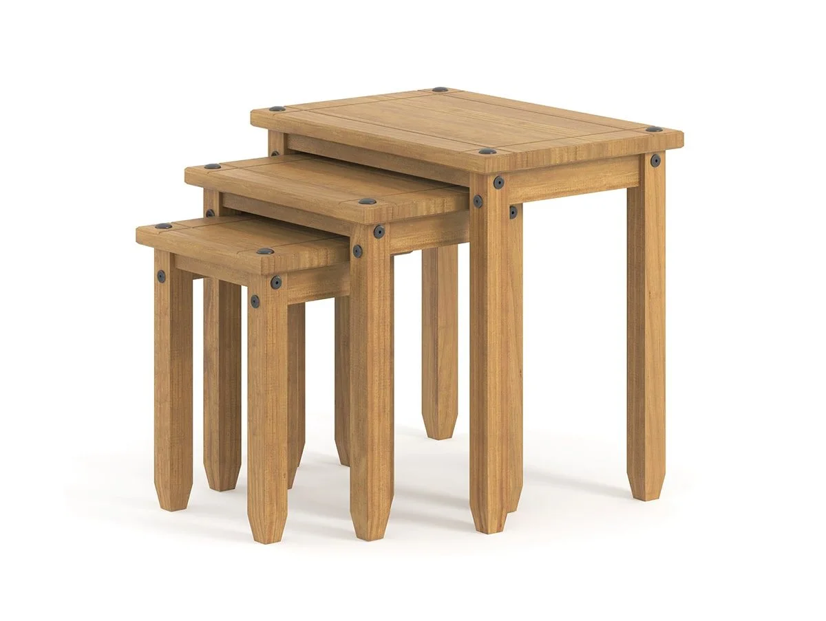 Core Core Corona Pine Wooden Nest of Tables