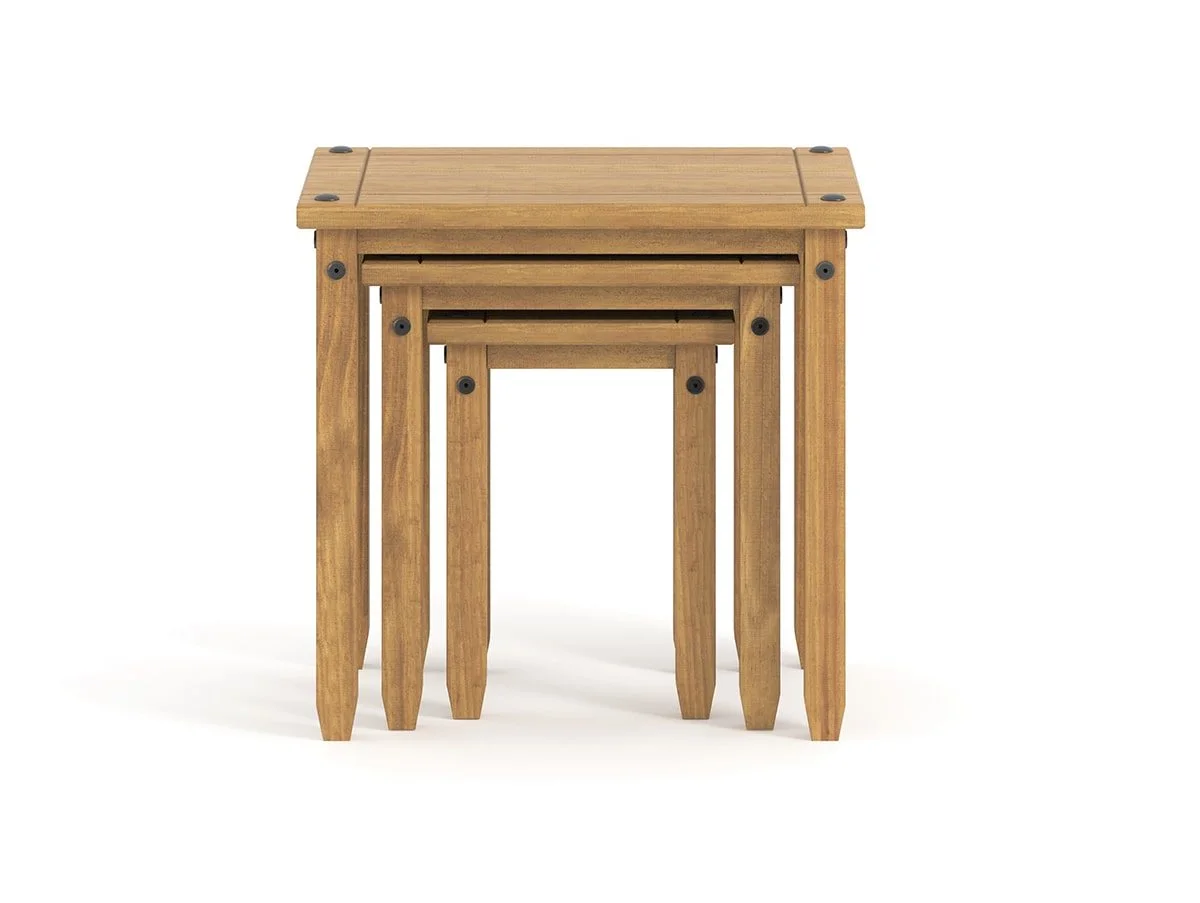 Core Core Corona Pine Wooden Nest of Tables