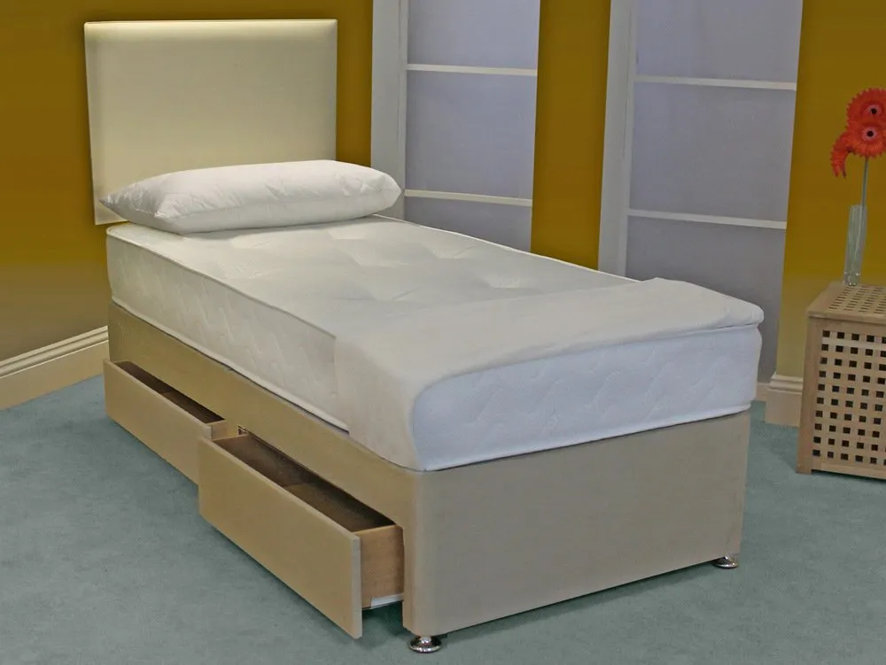 Deluxe Deluxe Memory Flex Orthopaedic 2ft6 Small Single Divan Bed