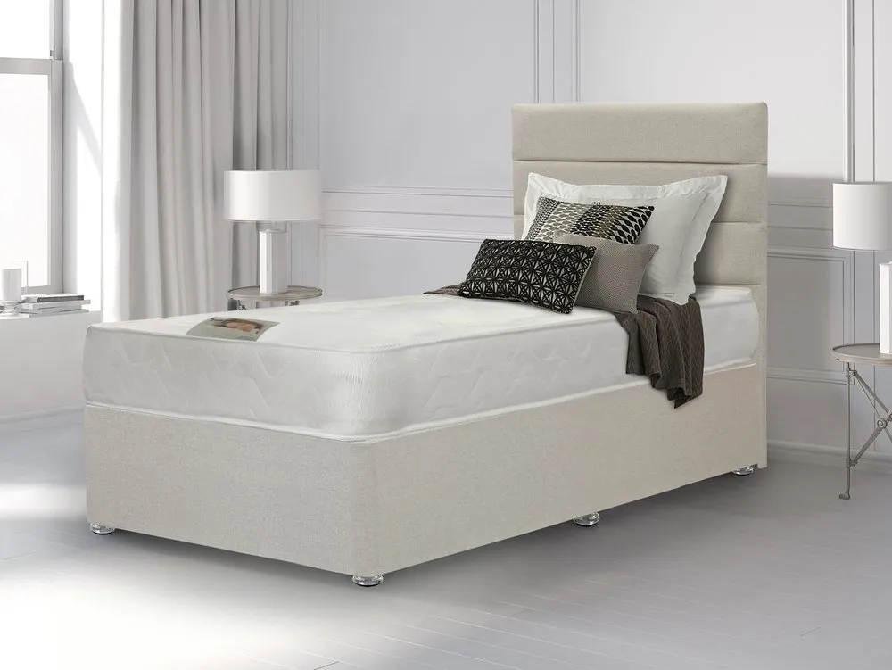 Deluxe Deluxe Super Damask Orthopaedic 2ft6 Small Single Divan Bed