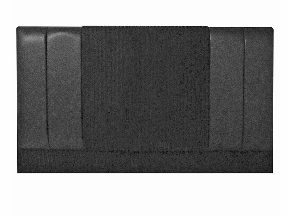 Designer Headboards Designer New Pluto 2ft6 Small Single Python Black and Jumbo Black Upholstered Fabric Headboard
