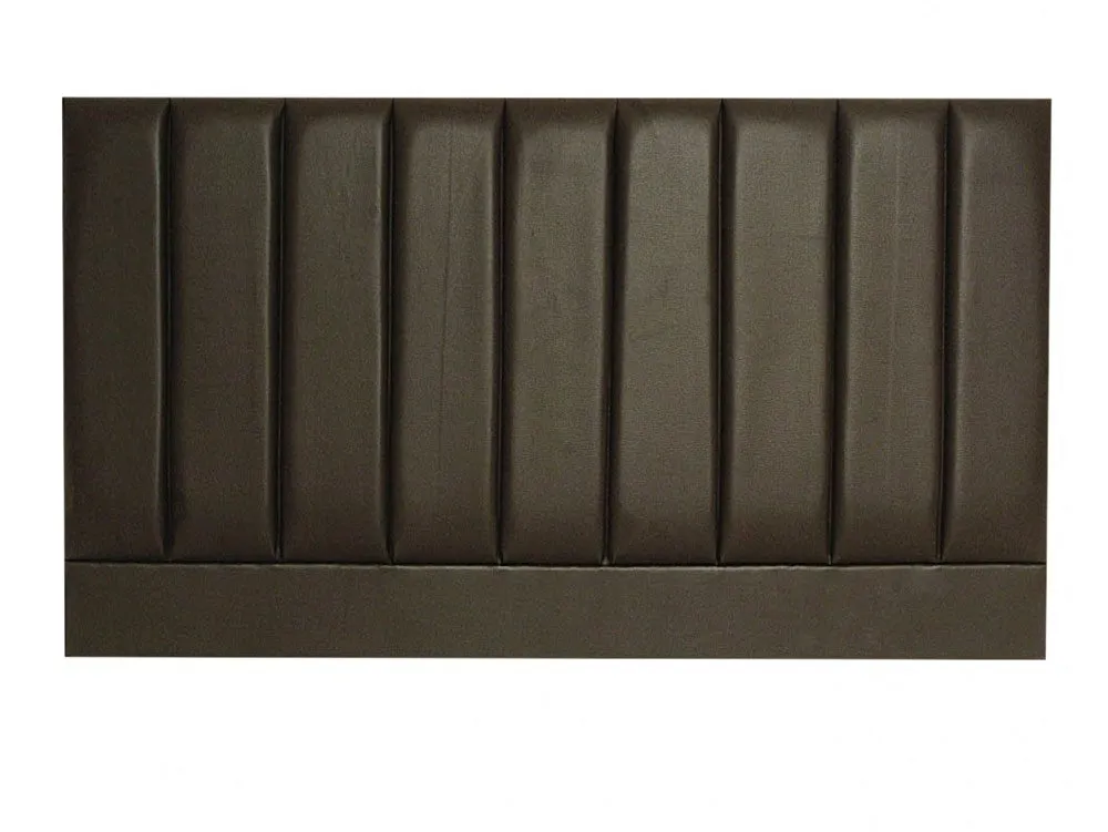 Designer Headboards Designer Pluto 3ft Single Espresso Faux Leather Fabric Headboard