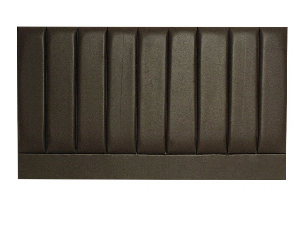 Designer Headboards Designer Pluto 4ft6 Double Espresso Faux Leather Upholstered Fabric Headboard