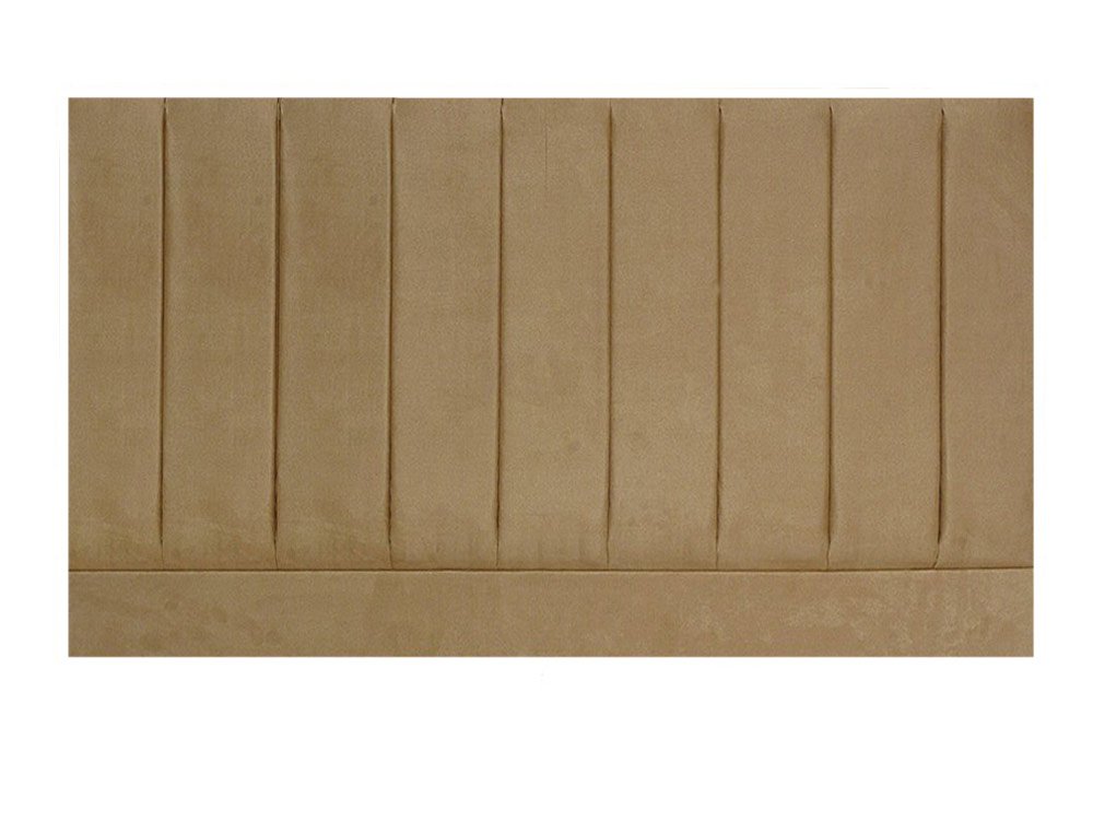 Designer Headboards Designer Pluto 4ft6 Double Tan Faux Suede Upholstered Fabric Headboard