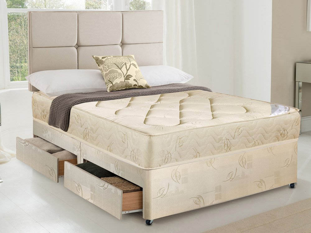 Dura Dura York Damask 6ft Super King Size Divan Bed
