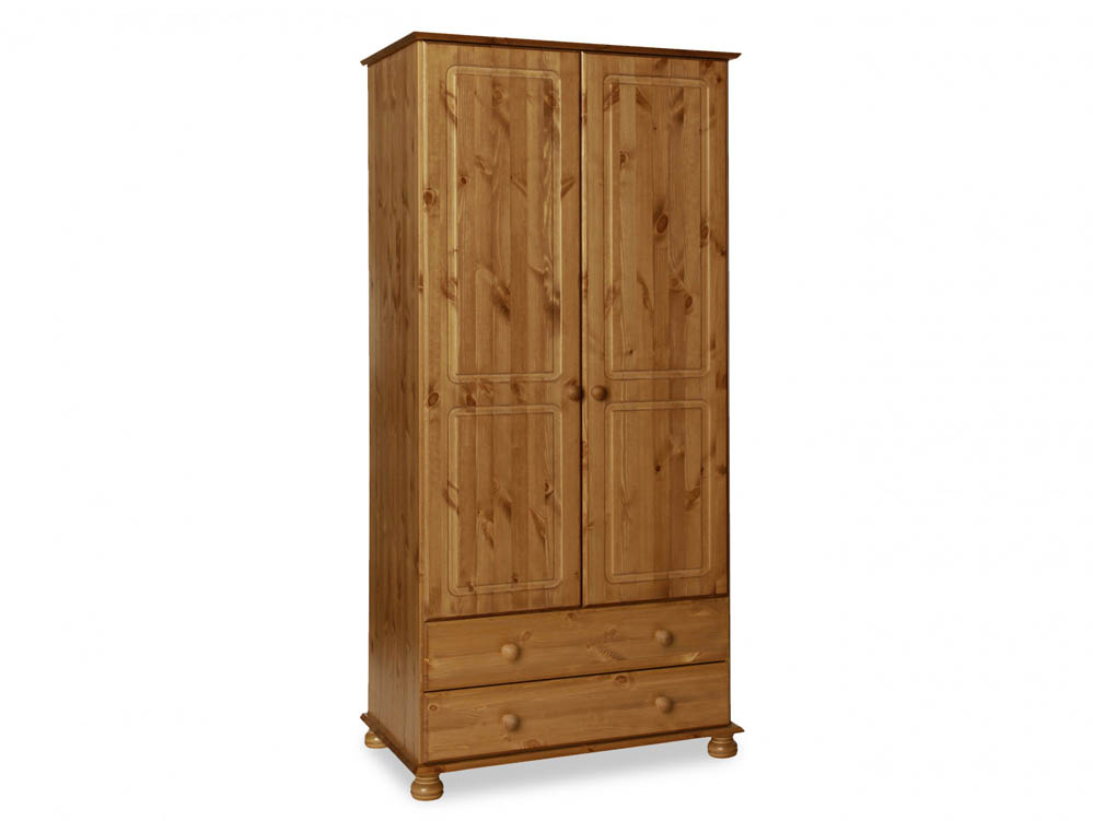 Furniture To Go Furniture To Go Copenhagen 2 Door 2 Drawer Pine Wooden Small Childrens Wardrobe (Flat Packed)