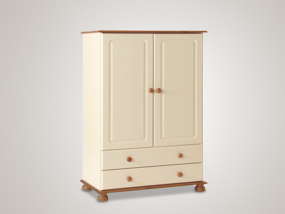 Furniture To Go Copenhagen Cream And, Pine Wardrobe With Drawers And Shelves