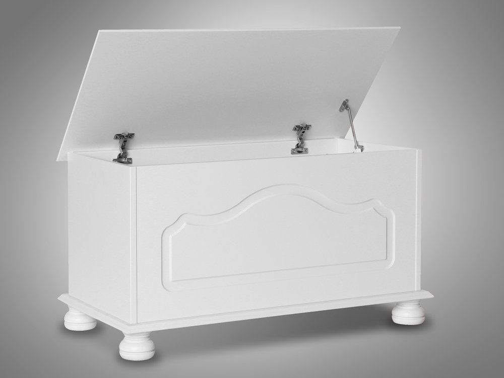 Furniture To Go Furniture To Go Copenhagen White Blanket Box (Flat Packed)
