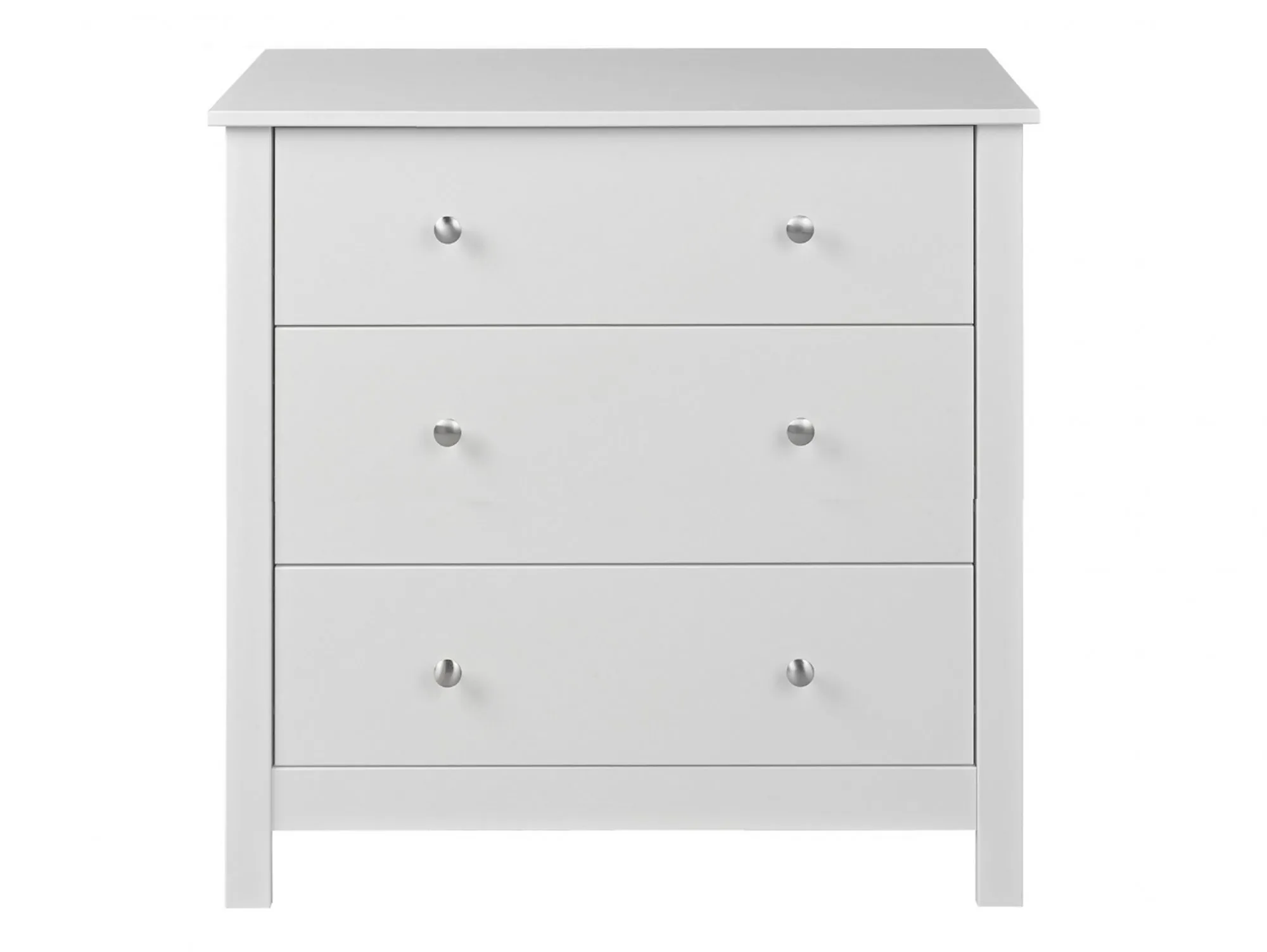 Furniture To Go Furniture To Go Florence White 3 Drawer Low Chest of Drawers