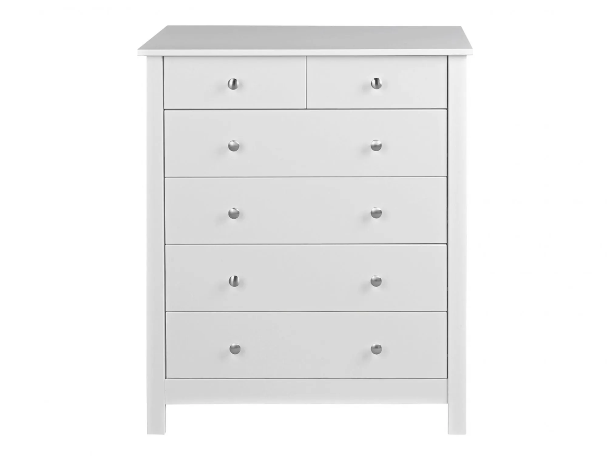 Furniture To Go Furniture To Go Florence White 4+2 Chest of Drawers (Flat Packed)