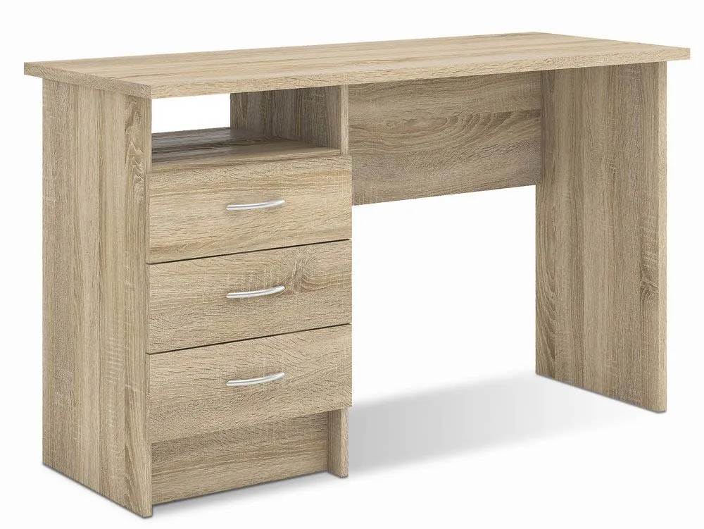 Furniture To Go Furniture To Go Function Plus Oak 3 Drawer Desk