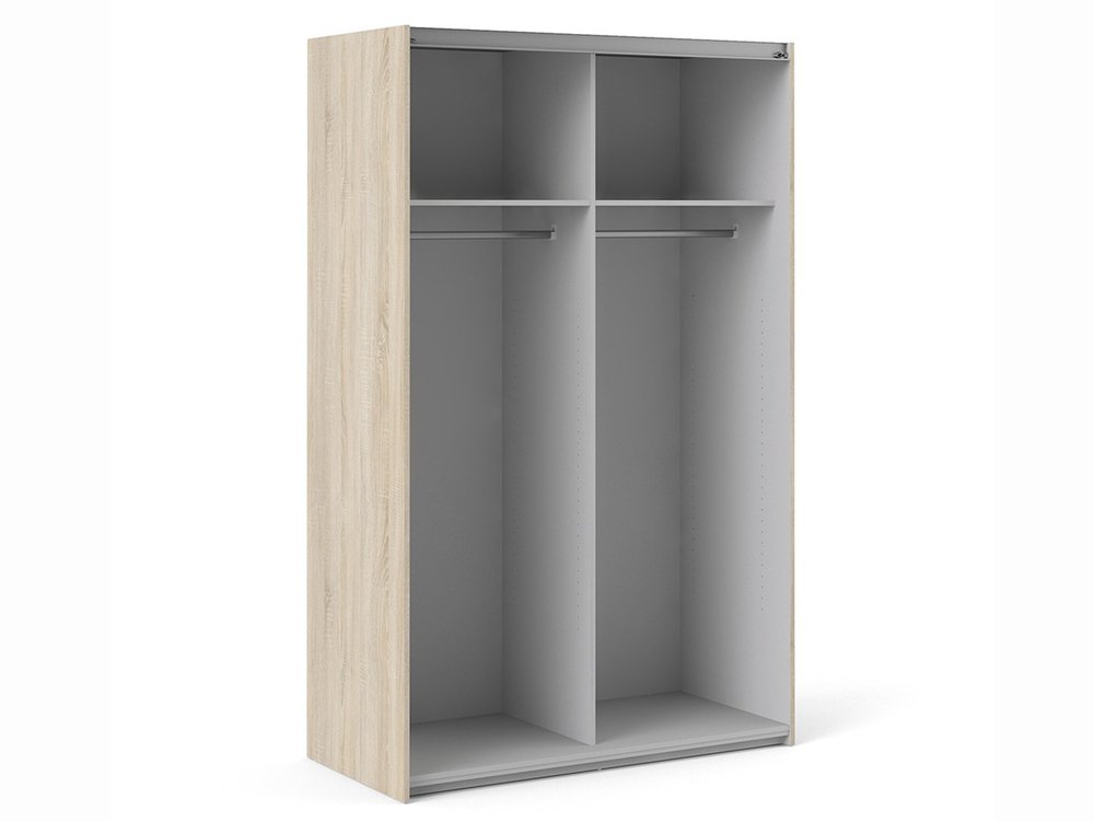 Furniture To Go Furniture To Go Verona Oak Sliding Door Double Wardrobe (Flat Packed)