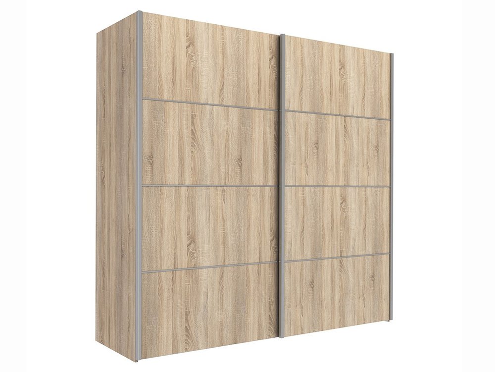 Furniture To Go Furniture To Go Verona Oak Sliding Door Large Double Wardrobe (Flat Packed)