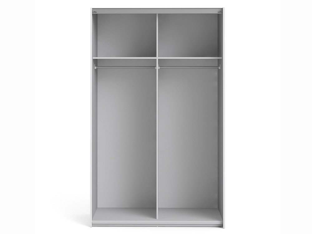 Furniture To Go Furniture To Go Verona White Sliding Door Double Wardrobe (Flat Packed)