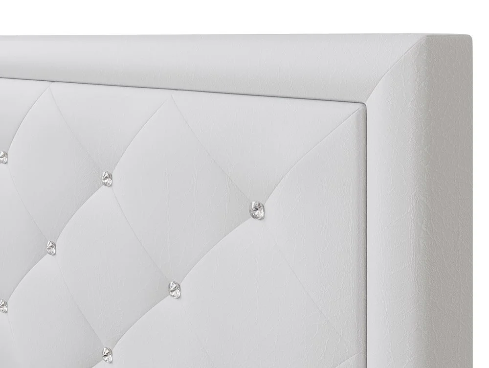 GFW GFW Hollywood White Faux Leather Ottoman Bed Frame