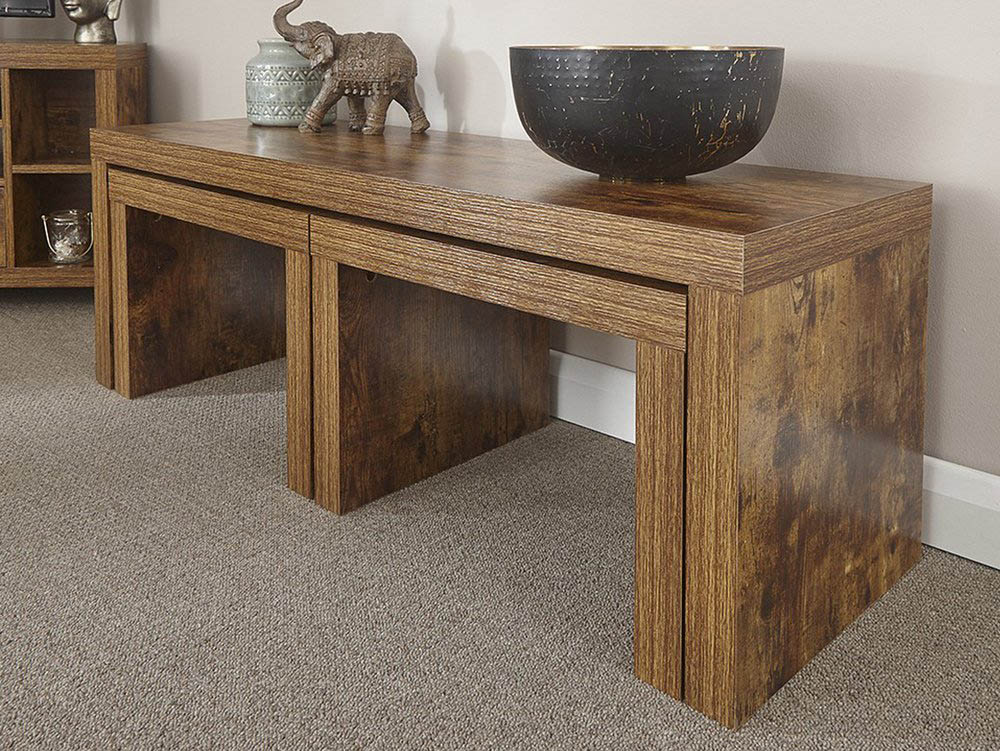 Gfw Jakarta Mango Wood Effect Long John Nest Of Tables Flat Packed Archers Sleepcentre Gfw Jakarta Mango Wood Effect Long John, Long John Nest Of Coffee Tables