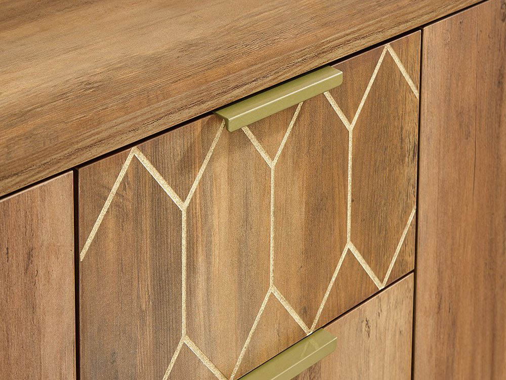 GFW GFW Orleans Mango Effect 2 Door 3 Drawer Sideboard (Flat Packed)
