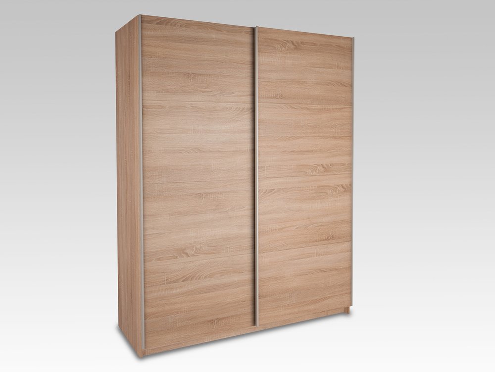 Harmony Harmony Dallas Oak Sliding Door Large Double Wardrobe (Flat Packed)